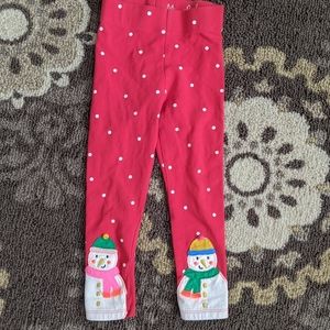 Mini Boden snowman leggings